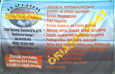 molinó nyomtatás, asztali zászló